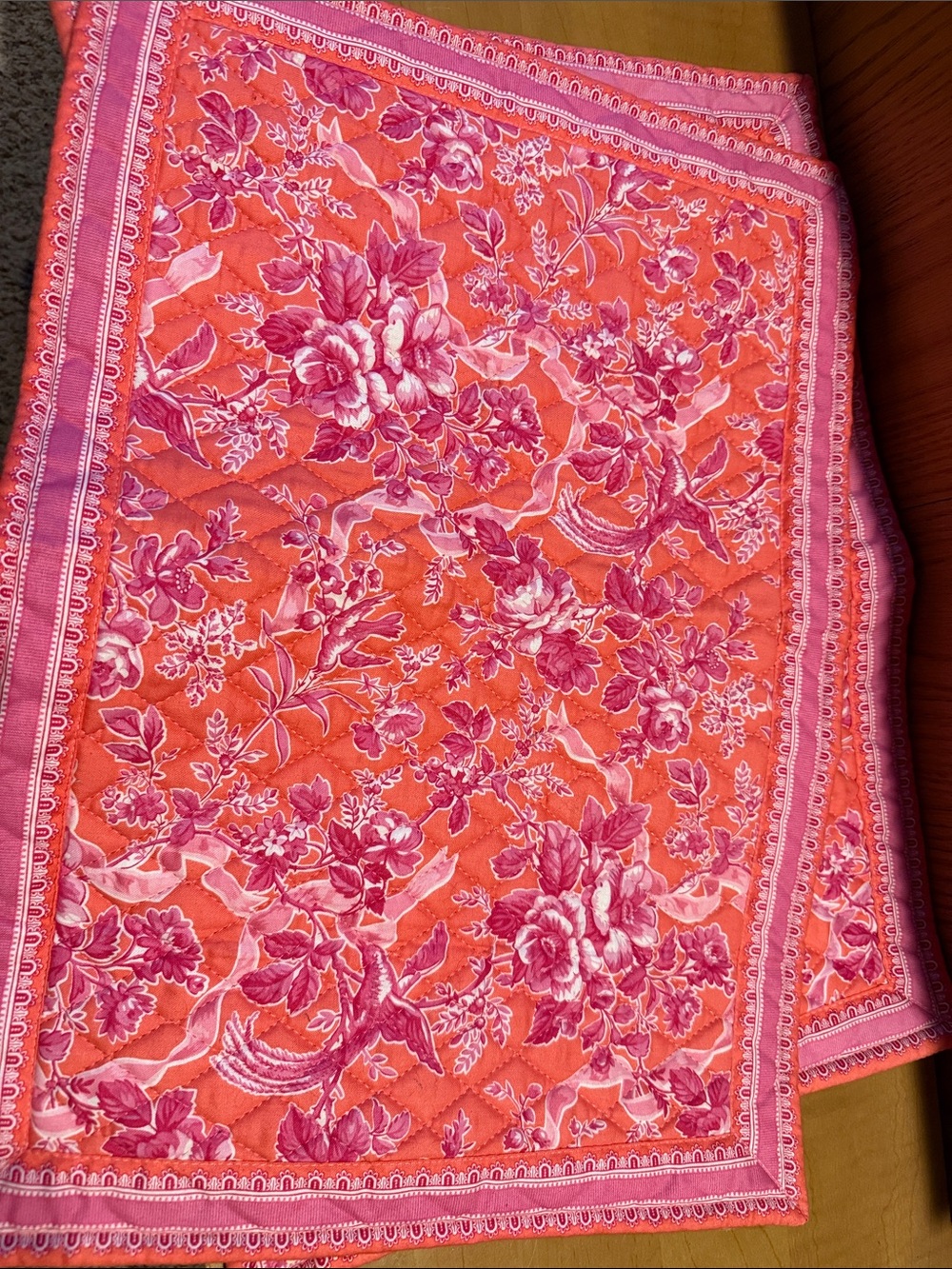 Vera Bradley Hope Toile Reversible Placemats